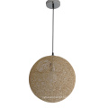 Lâmpada de iluminação pendente moderna redonda com bola de algodão